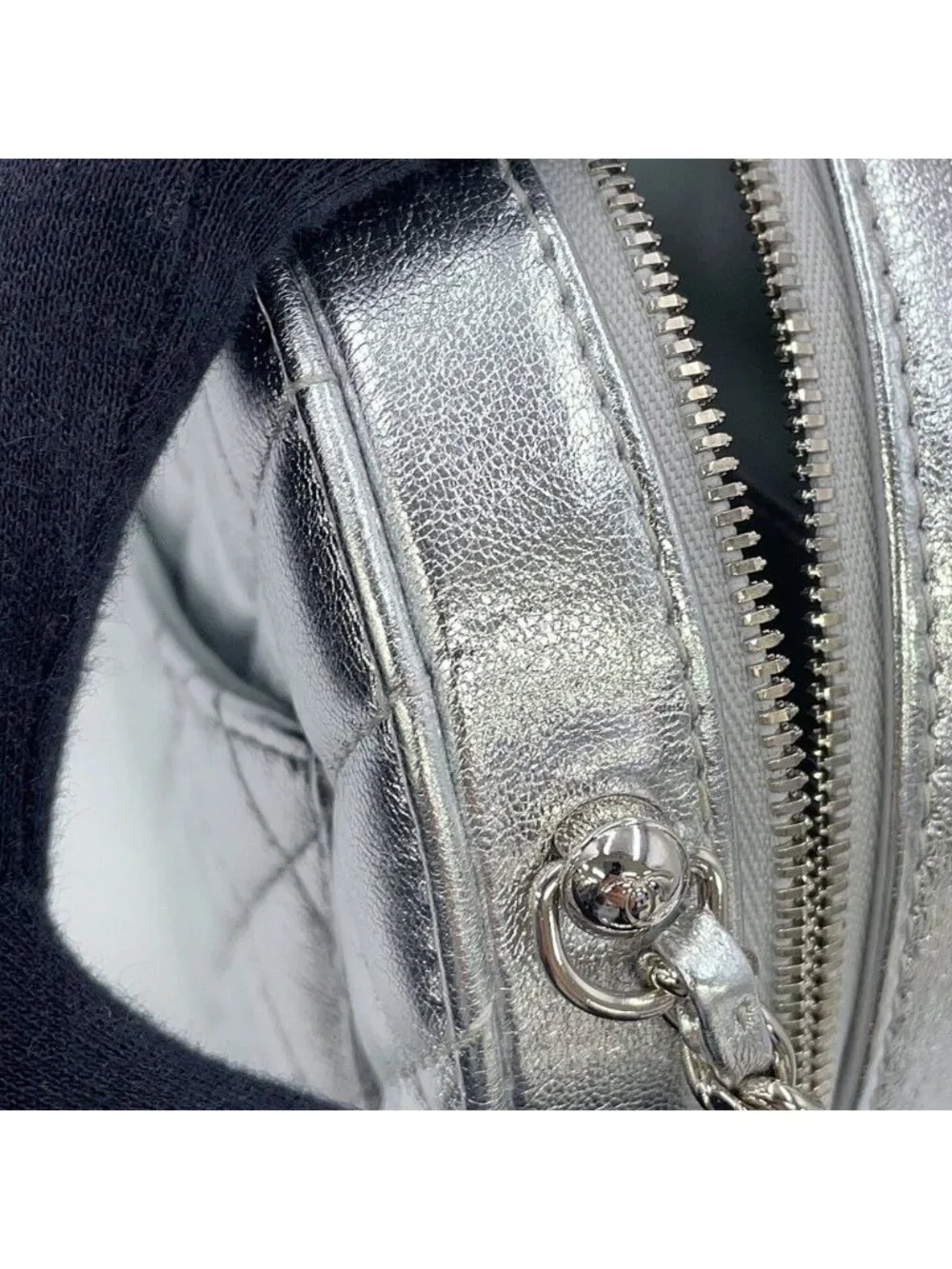 Chanel Chain Shoulder Bag Quilted CC Logo Heart